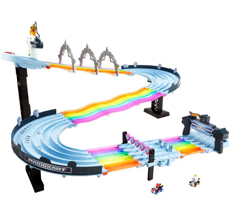 „Hot Wheels“ x „Mario Rainbow Road Track“