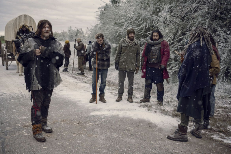 Staffelfinale von The Walking Dead: Der Schneesturm ist heftig. Überlebt jeder?
