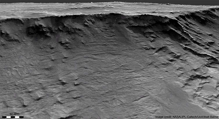 Учени разкриват течащи нови доказателства за бушуващи древни водни реки на Марс