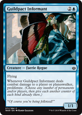 Informateur du Pacte des Guildes Magic the Gathering War of the Spark